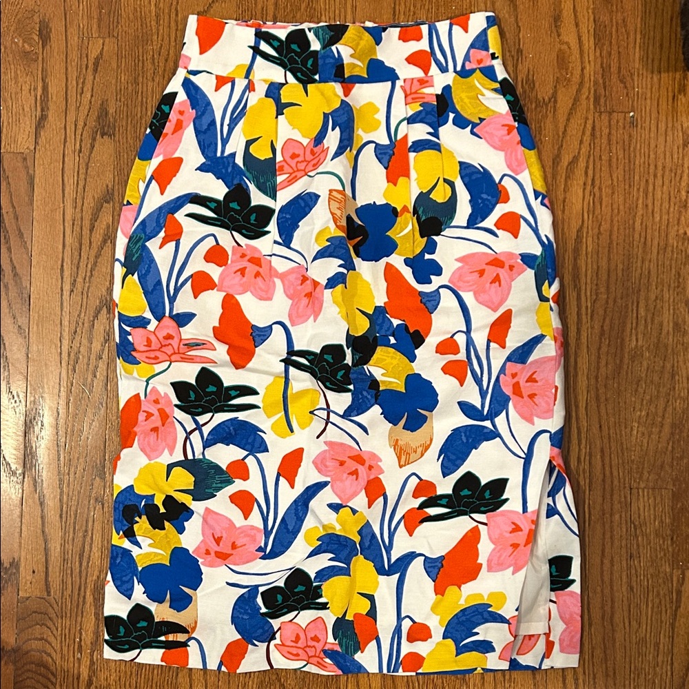 J Crew Floral Print Women's Skirt